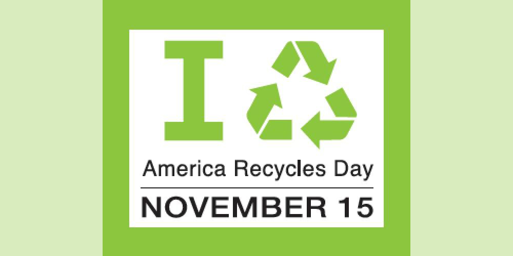 National Recycling Day is Monday, November 15